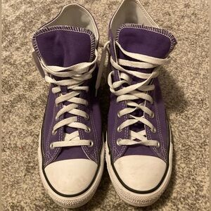 Electric Purple Converse High Top Sneakers